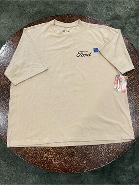 Ford licensed Men's Short Sleeve  Bronco Tee in Beige